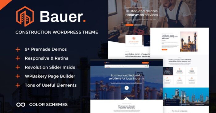 Bauer_Construction & Industrial WordPress Theme