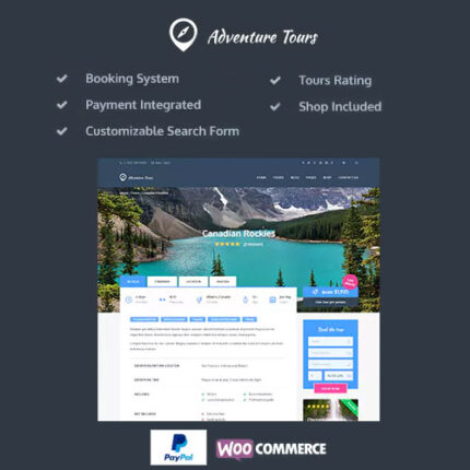 Adventure Tours – WordPress Tour/Travel Theme