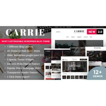 Carrie – Personal & Magazine WordPress Theme