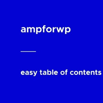 Easy Table of Contents for AMP