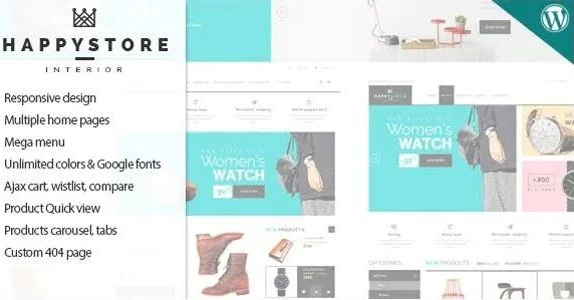 HappyStore - Responsive WordPress WooCommerce Theme