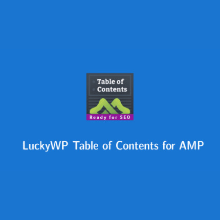 LuckyWP Table of Contents for AMP