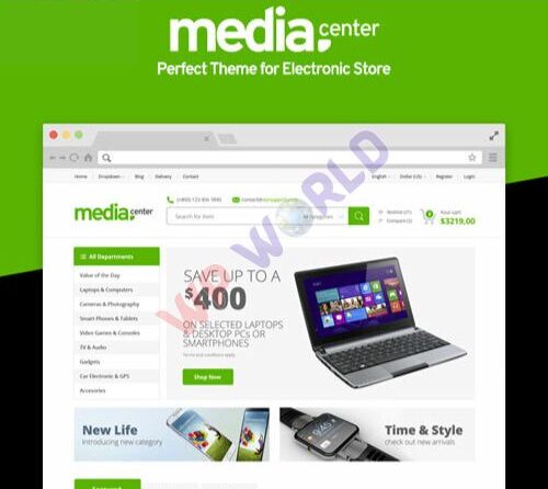 MediaCenter – Electronics Store WooCommerce Theme