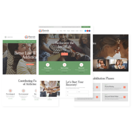 Pinevale | Addiction Recovery and Rehabilitation Center WordPress Theme