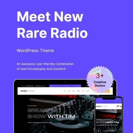 Rare Radio | Online Music Radio Station & Podcast WordPress Theme