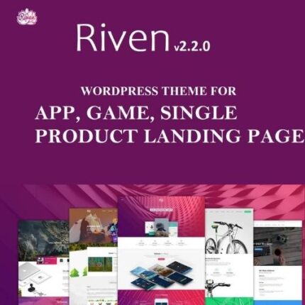 Riven – WordPress Theme for App, Game, Single Product Landing Page