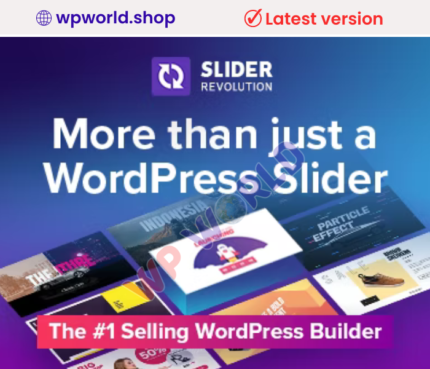 Slider Revolution Responsive WordPress Plugin + Addons + Templates