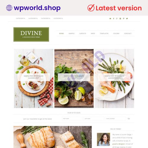 StudioPress Divine Pro Genesis WordPress Theme