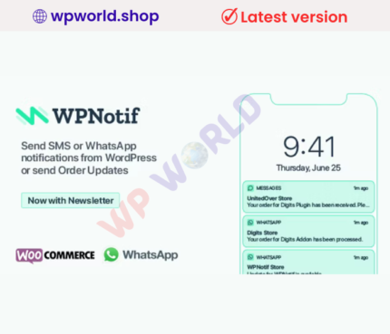 WPNotif: WordPress SMS & WhatsApp Message Notifications