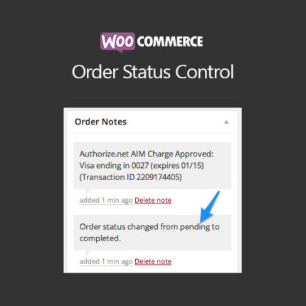 WooCommerce Order Status Control